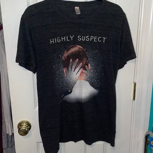 unisex Medium, “HIGHLY SUSPECT” authentic band tee